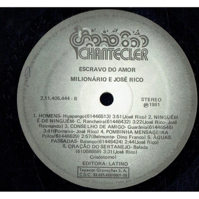 Escravo Do Amor (Volume 11) (CHANTECLER 211405444) - (1981)