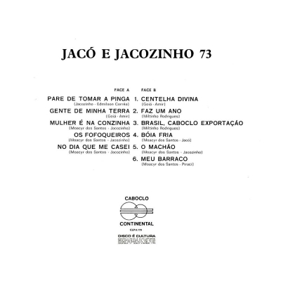 CD Jacó e Jacozinho - Músicas Raízes